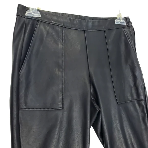 BlankNYC The Bond Black Vegan Leather / Faux Leather Skinny Pants Size 25 - Picture 3 of 15